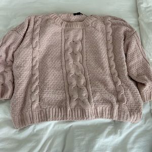 ASOS Pink chunky knit sweater
